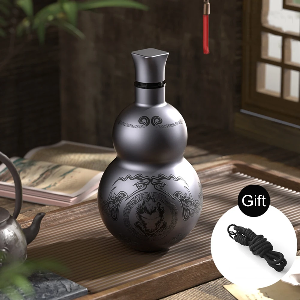 500ml Gourd Water Bottle Leakproof Retro Style Water Bottle Double-Layer Insulated Cup for Cold Hot Beverages
500ml Gourd Water Bottle Leakproof Retro Style Water Bottle Double-Layer Insulated Cup for Cold Hot Beverages