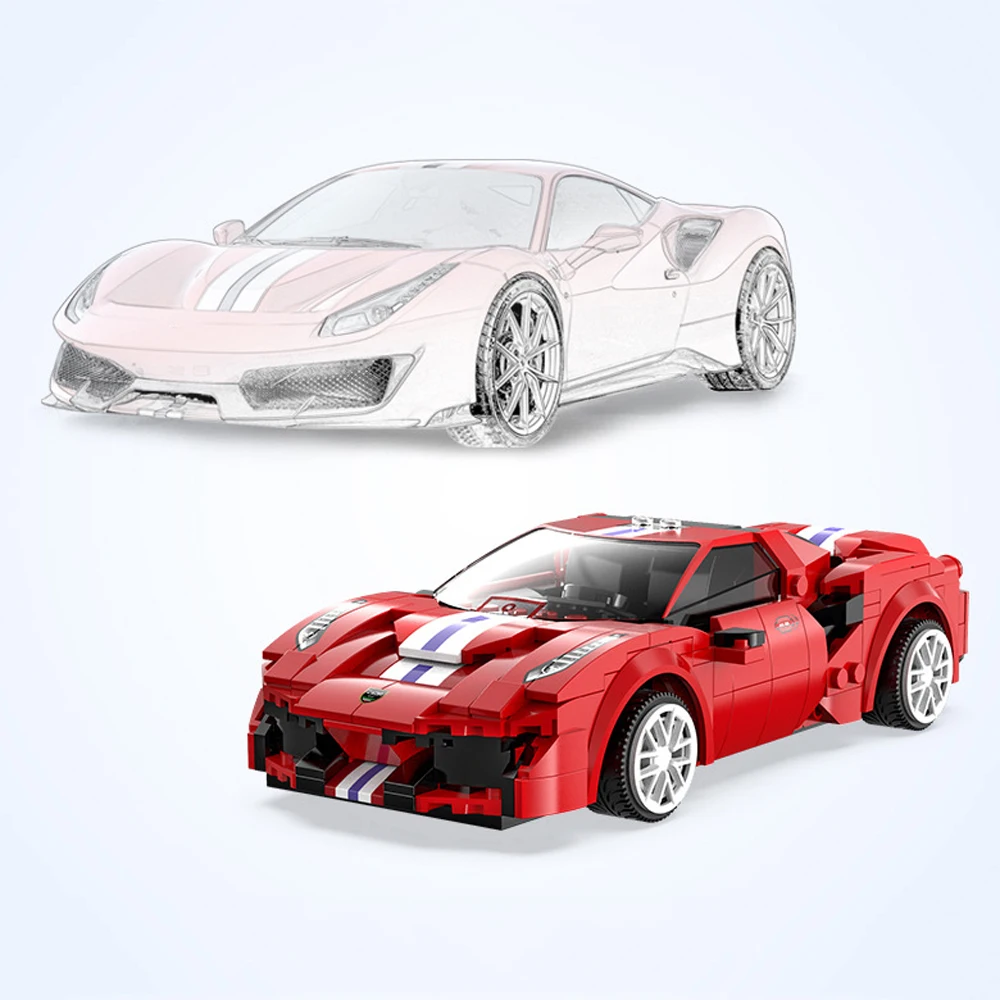 Technical Building Block App Rc Super Sport Car Model Radio 2.4ghz Remote Control Vehicle Itailia Horse 488 Supercar Bricks Toys
Technical Building Block App Rc Super Sport Car Model Radio 2.4ghz Remote Control Vehicle Itailia Horse 488 Supercar Bricks Toys