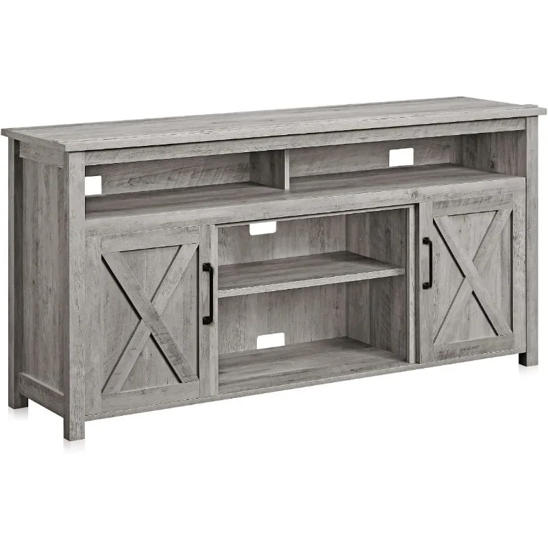 Современная 58-дюймовая деревянная ТВ-подставка и медиаразвлекательный центральный консольный стол для телевизоров до 65 дюймов с двумя открытыми
Современная 58-дюймовая деревянная ТВ-подставка и медиаразвлекательный центральный консольный стол для телевизоров до 65 дюймов с двумя открытыми