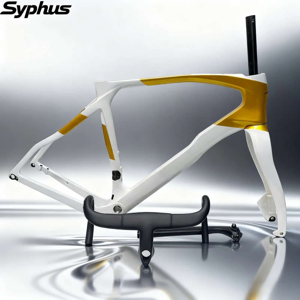 Syphus 2025 T1100 Carbon Gravel Bike Frame 700x45c Carbon Fiber Frame Disc Brake Gravel Aero Cyclocross Bicycle Frame
Syphus 2025 T1100 Carbon Gravel Bike Frame 700x45c Carbon Fiber Frame Disc Brake Gravel Aero Cyclocross Bicycle Frame