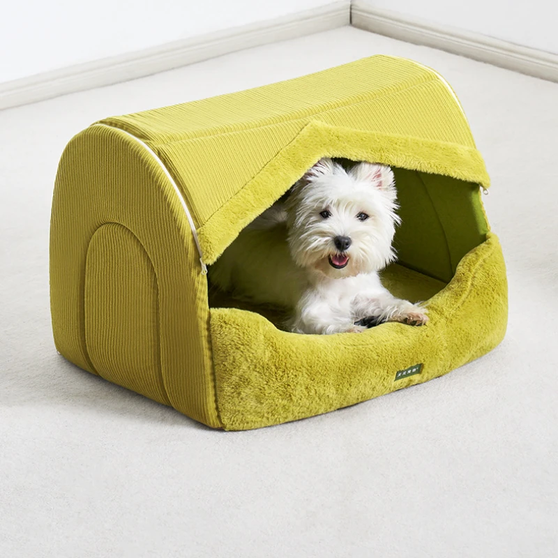 Enclosed Sponge Corduroy Dog Bed Collapsible Cozy Pet Cave Warm & Washable Winter Dog House Non-Collapsing Design
Enclosed Sponge Corduroy Dog Bed Collapsible Cozy Pet Cave Warm & Washable Winter Dog House Non-Collapsing Design