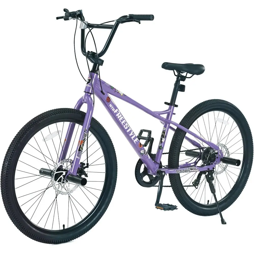 26 BMX-Style 7-Speed Mountain Bike with Dual Disc Brakes for City Riding, Suitable for All Ages and Genders, Available in Multip
26 BMX-Style 7-Speed Mountain Bike with Dual Disc Brakes for City Riding, Suitable for All Ages and Genders, Available in Multip