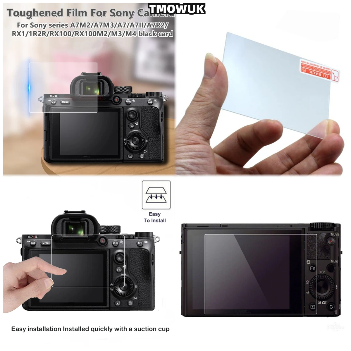 For A9 A9II A7RII A7RIII A7R4 A7R4A A7SMII 9H Hardness HD Clear Anti-Scratch Tempered Glass Film
For A9 A9II A7RII A7RIII A7R4 A7R4A A7SMII 9H Hardness HD Clear Anti-Scratch Tempered Glass Film