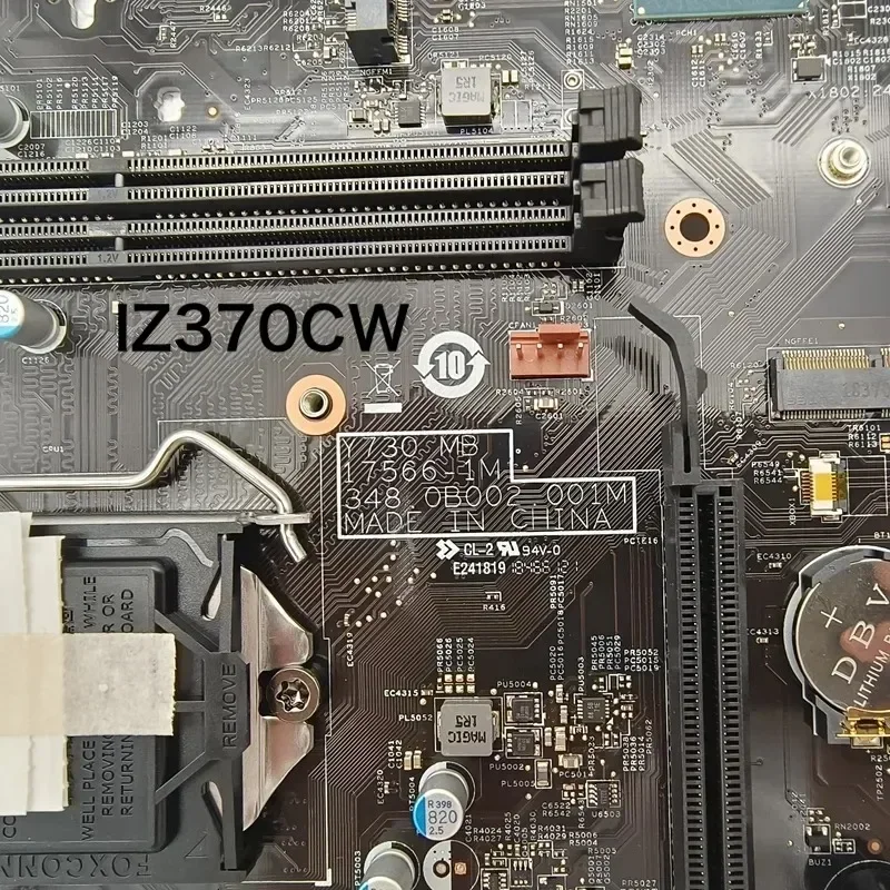 IZ370CW For Lenovo Y730 9000GTI-19 Motherboard IZ370CW/V1.0 17566-1M 01YW911 Mainboard 100% Tested OK Fully Work Free Shipping
IZ370CW For Lenovo Y730 9000GTI-19 Motherboard IZ370CW/V1.0 17566-1M 01YW911 Mainboard 100% Tested OK Fully Work Free Shipping