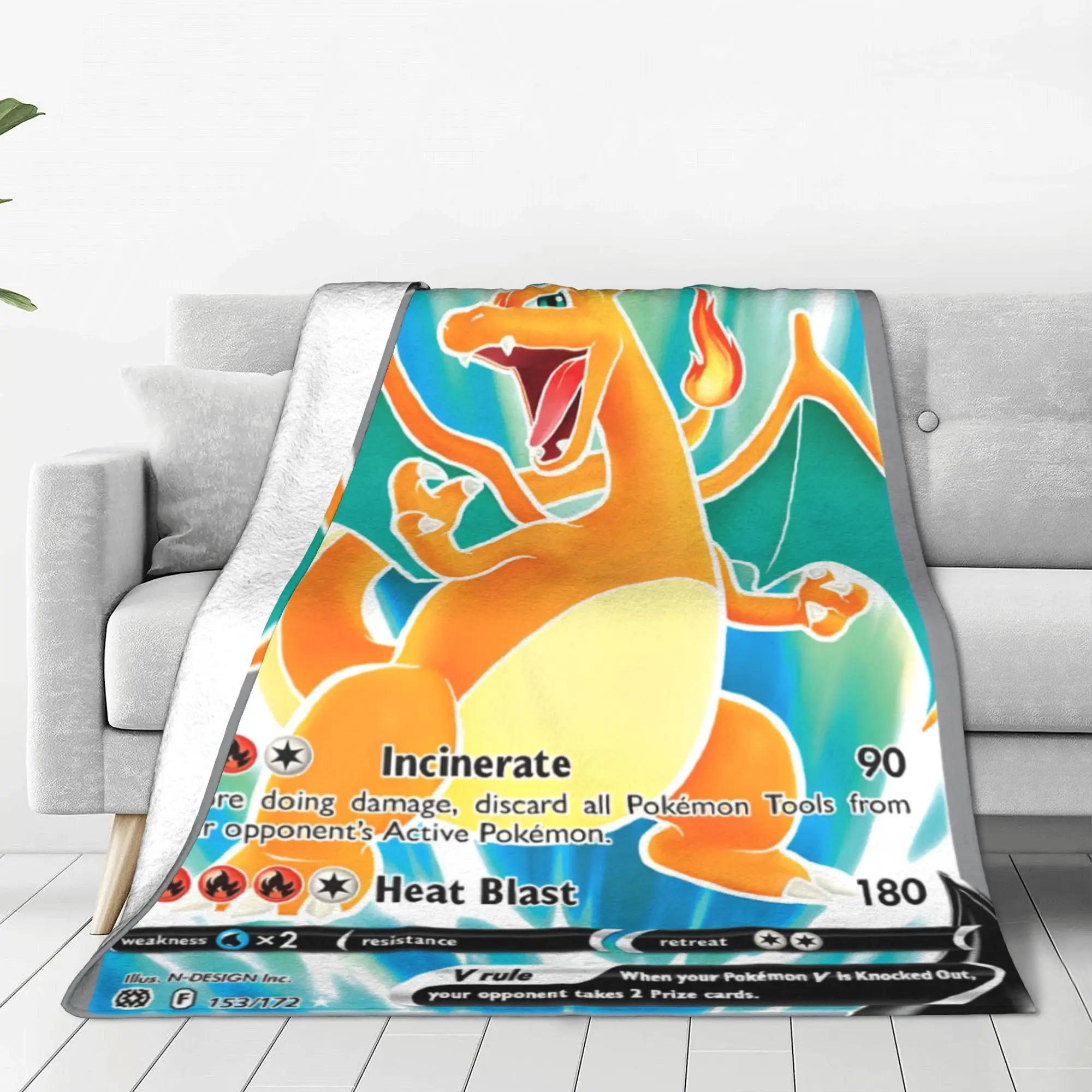 Pokemon Anime Card Charizard Fleece Throw Blankets Cartoon Game Blanket for Home Bedspread Lightweight Rug Piece Multifunction
Pokemon Anime Card Charizard Fleece Throw Blankets Cartoon Game Blanket for Home Bedspread Lightweight Rug Piece Multifunction