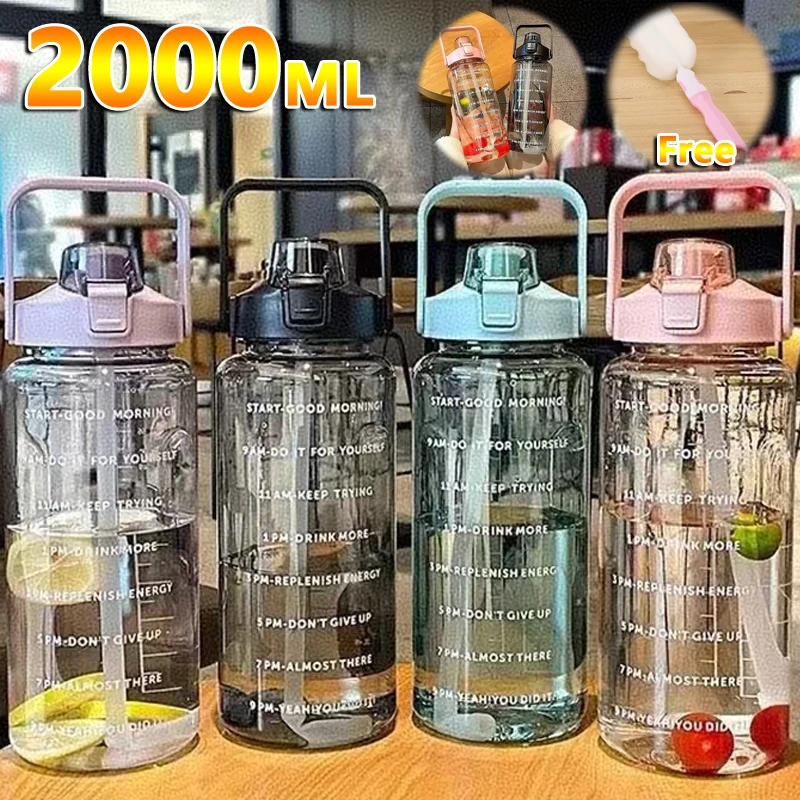 2000ml large capacity Summer plastic straw water cup portable travel bottle sports fitness cup water bottles for girls
2000ml large capacity Summer plastic straw water cup portable travel bottle sports fitness cup water bottles for girls