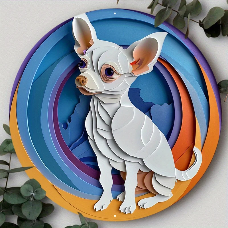 Cute Dog Gift Mask Theme Art Decorative Round Metal Aluminum Sign Plates for Bar Yard Cafe Club Home Office Wall Decor
Cute Dog Gift Mask Theme Art Decorative Round Metal Aluminum Sign Plates for Bar Yard Cafe Club Home Office Wall Decor