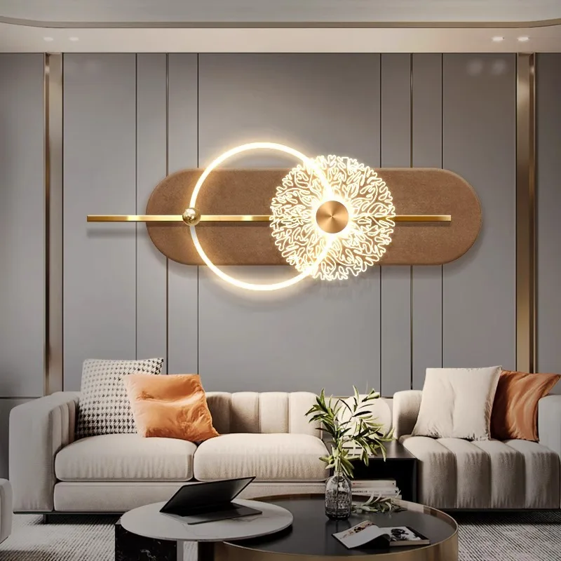 Light luxury living room, sofa, background wall, luminous decorative paintings, simple LED atmosphere lights, murals,
Light luxury living room, sofa, background wall, luminous decorative paintings, simple LED atmosphere lights, murals,