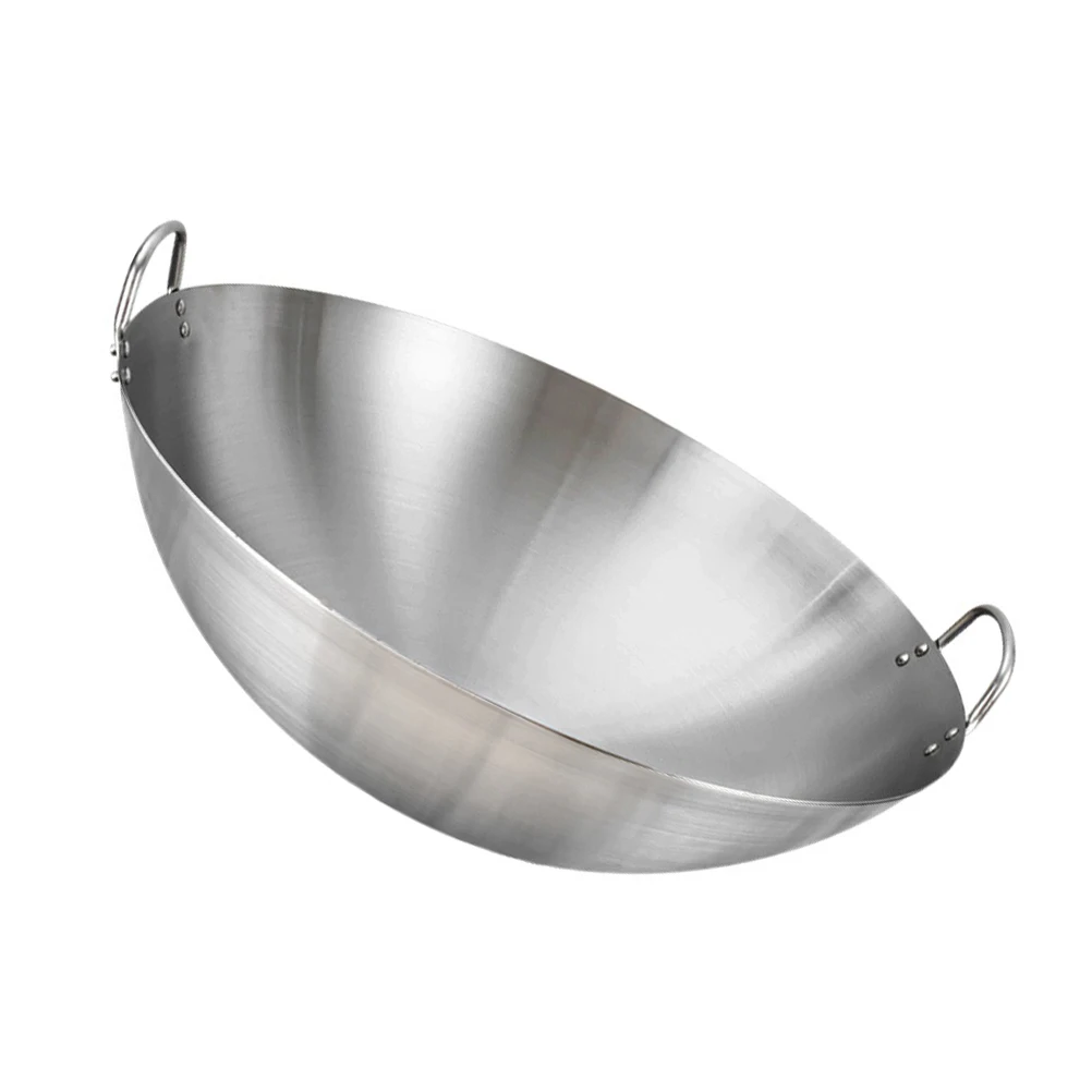 1pc Double Ear Wok 32cm Round Bottom Pan Smooth Edge Stainless Steel Cooking Pot Practical Frying Skillet Kitchen Tool
1pc Double Ear Wok 32cm Round Bottom Pan Smooth Edge Stainless Steel Cooking Pot Practical Frying Skillet Kitchen Tool