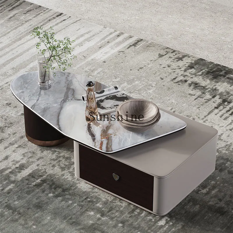 Italian simple modern living room multi-storage design rock slab combination solid wood small tea table
Italian simple modern living room multi-storage design rock slab combination solid wood small tea table