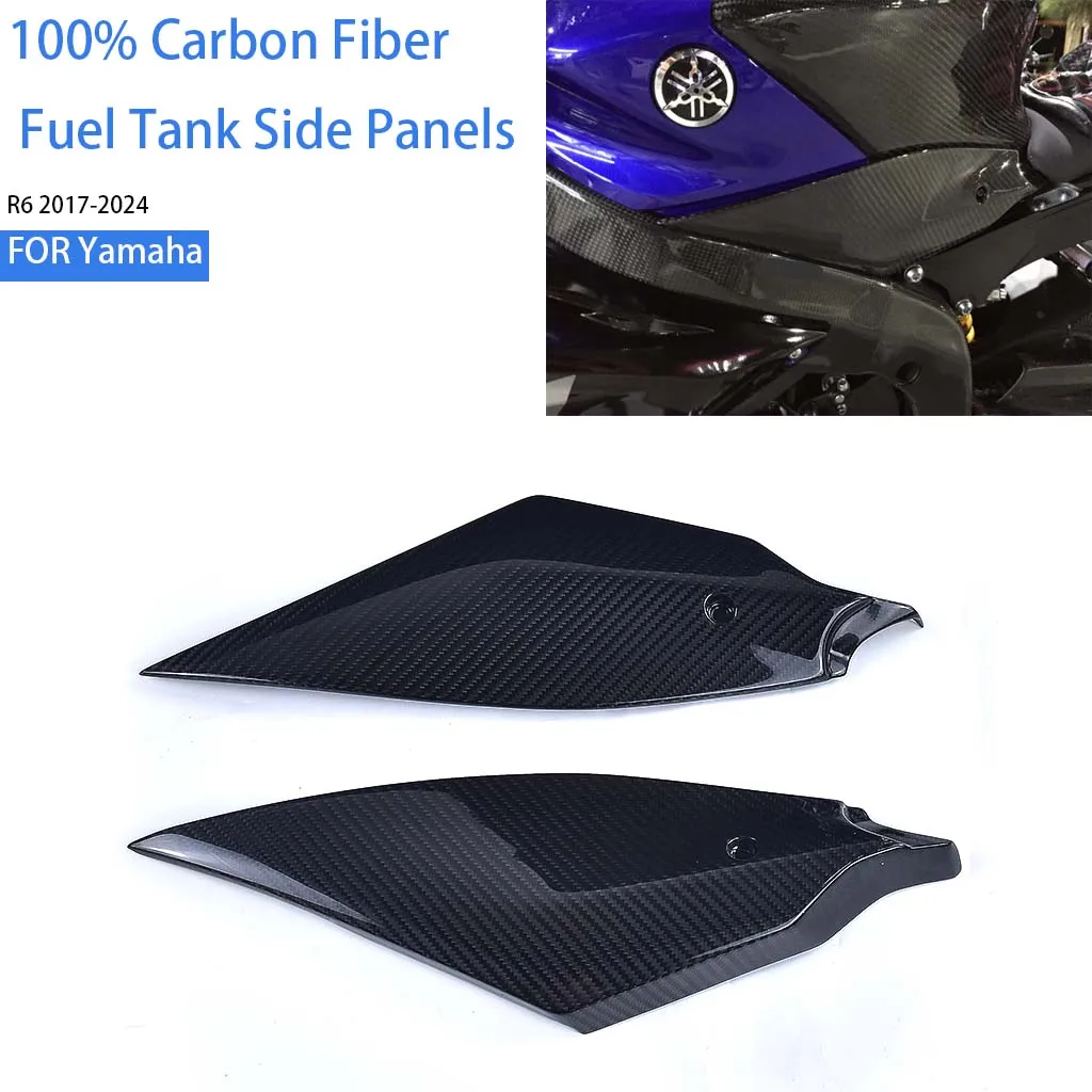 Motorcycle For Yamaha R6 2017-2024 100% Pure 3K Dry Carbon Fiber Fuel Tank Side Panels Cover Guard Parts Protectors Accessories
Motorcycle For Yamaha R6 2017-2024 100% Pure 3K Dry Carbon Fiber Fuel Tank Side Panels Cover Guard Parts Protectors Accessories