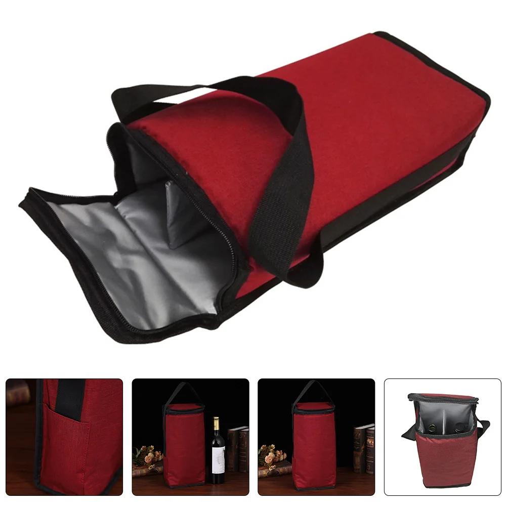 Insulation Tote Bag Travel Bottle Carrier Oxford Cloth Carrying Cooler Insulated 
Insulation Tote Bag Travel Bottle Carrier Oxford Cloth Carrying Cooler Insulated