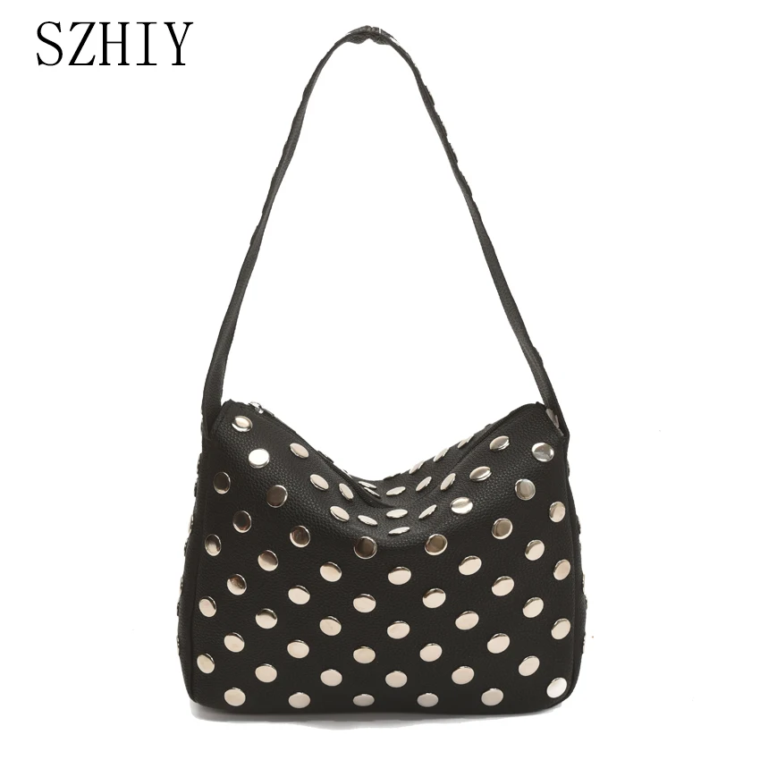 Fashion Rivet Shoulder Bag Luxury Designer Punk Style Tofu Bag Women Cool Pocket Girls Pochette Femme Luxe Sling Bolsas De Mujer
Fashion Rivet Shoulder Bag Luxury Designer Punk Style Tofu Bag Women Cool Pocket Girls Pochette Femme Luxe Sling Bolsas De Mujer
