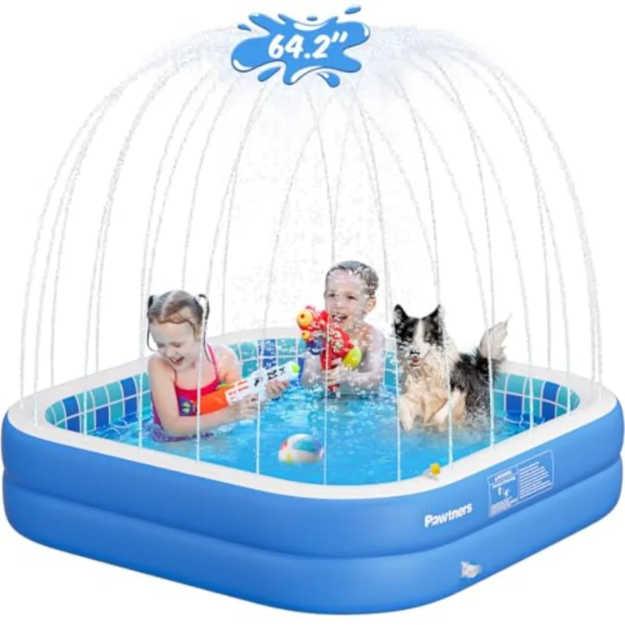 Inflatable Pool for Non-Slip Sprinkler Splash Pad for Backyard Thickened PVC Kiddie Pool for Indoor Outdoor Use Chew Proof Blow
Inflatable Pool for Non-Slip Sprinkler Splash Pad for Backyard Thickened PVC Kiddie Pool for Indoor Outdoor Use Chew Proof Blow