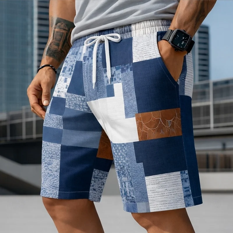 Trendy Patchwork Plaid Graphic Swim Trunks For Men Lightweight 3D Printed Short Pants Summer Hawaii Surf Swimsuit Beach Shorts
Trendy Patchwork Plaid Graphic Swim Trunks For Men Lightweight 3D Printed Short Pants Summer Hawaii Surf Swimsuit Beach Shorts