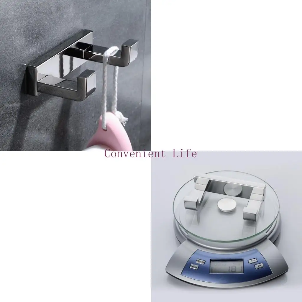 L1EE Stainless Steel Double Hooks for Key Hanger Bathroom Towel Hooks Modern Wall Hooks for Hanging Hat, Coat, Bag, Rope
L1EE Stainless Steel Double Hooks for Key Hanger Bathroom Towel Hooks Modern Wall Hooks for Hanging Hat, Coat, Bag, Rope