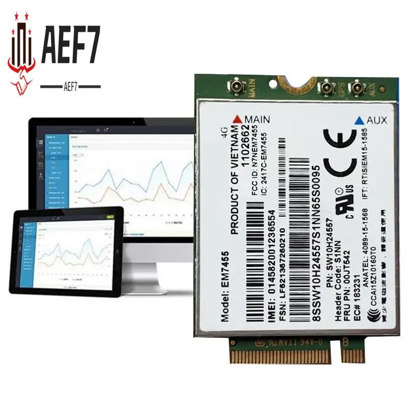 AEF7-Em7455 LTE 4G Card Gobi6000 FRU 00JT542 01AX756 Component Parts For Thinkpad T460 T460P L560 Yuga 260 P50 P70 X260
AEF7-Em7455 LTE 4G Card Gobi6000 FRU 00JT542 01AX756 Component Parts For Thinkpad T460 T460P L560 Yuga 260 P50 P70 X260