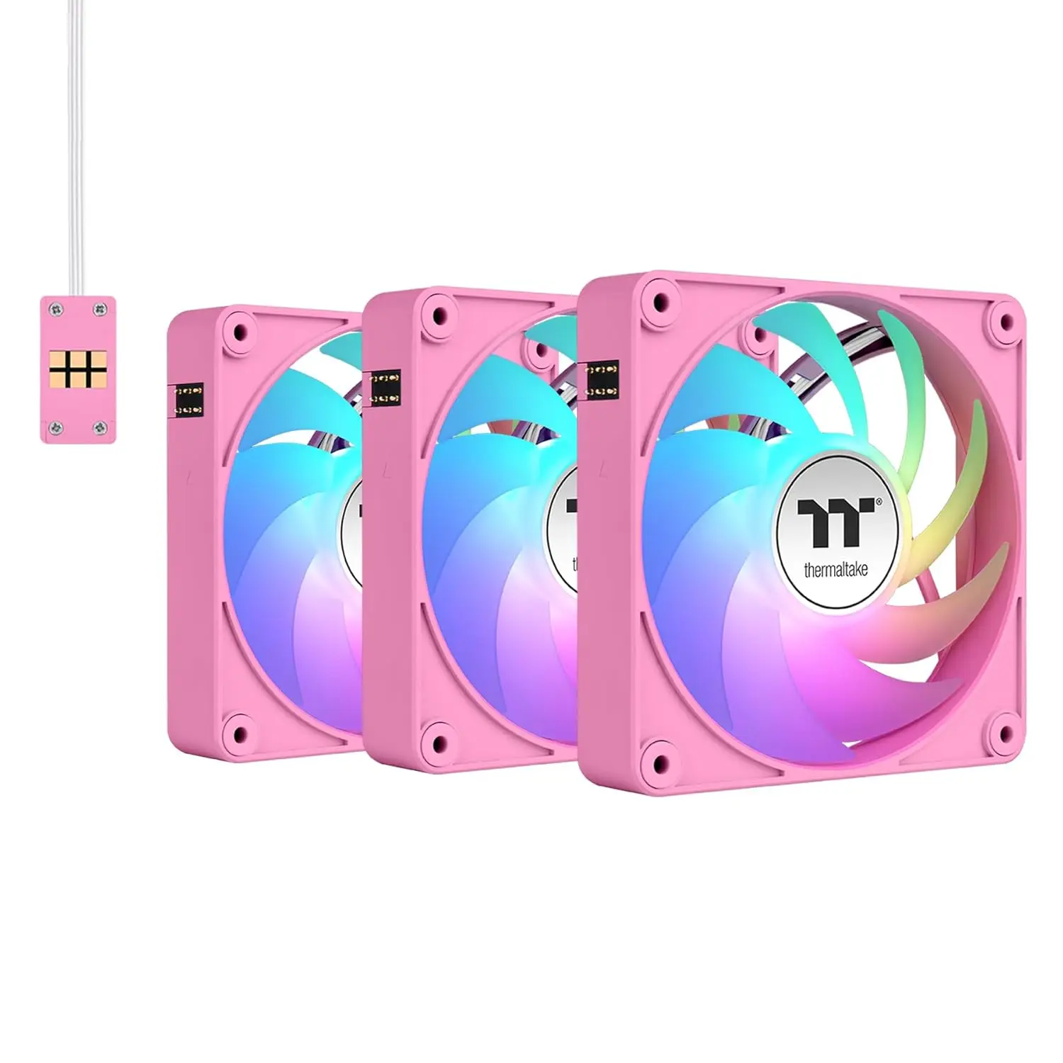 120mm PC Case Fan 3 Pack PWM 500-2000 RPM ARGB 5V Sync 9 LEDs Hydraulic Bearing Bubble Pink
120mm PC Case Fan 3 Pack PWM 500-2000 RPM ARGB 5V Sync 9 LEDs Hydraulic Bearing Bubble Pink