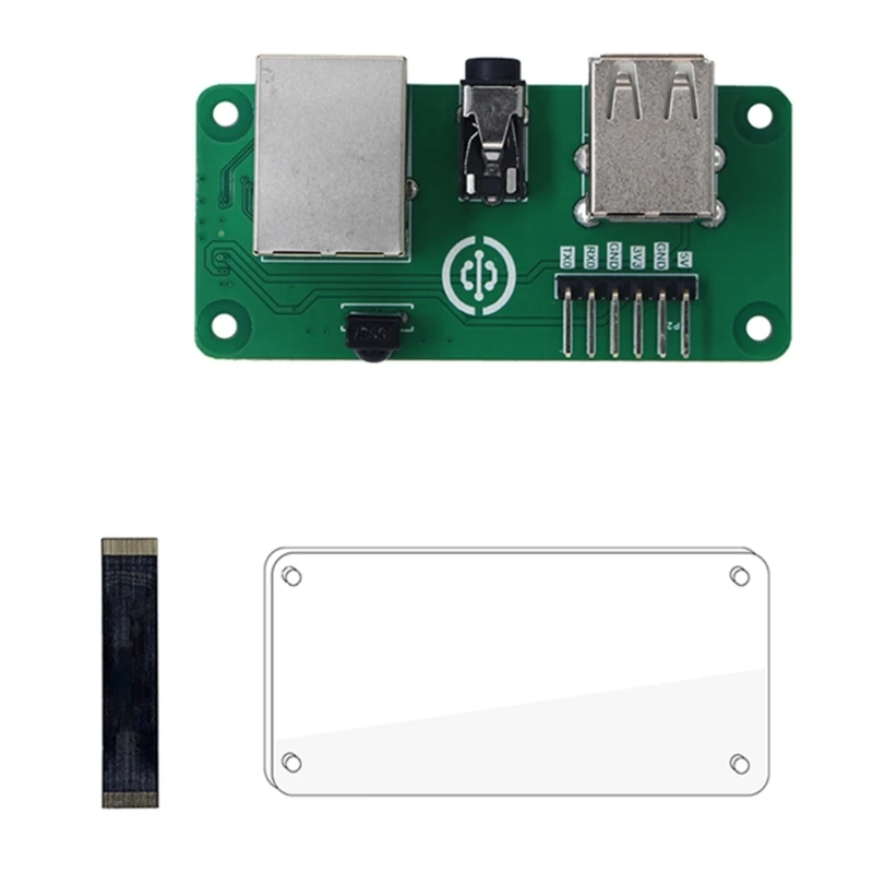 For ZeroW Add On Board With Ethernet 3.5mm Double USB Interfaces Ethernet Extension Adapter Development Board
For ZeroW Add On Board With Ethernet 3.5mm Double USB Interfaces Ethernet Extension Adapter Development Board