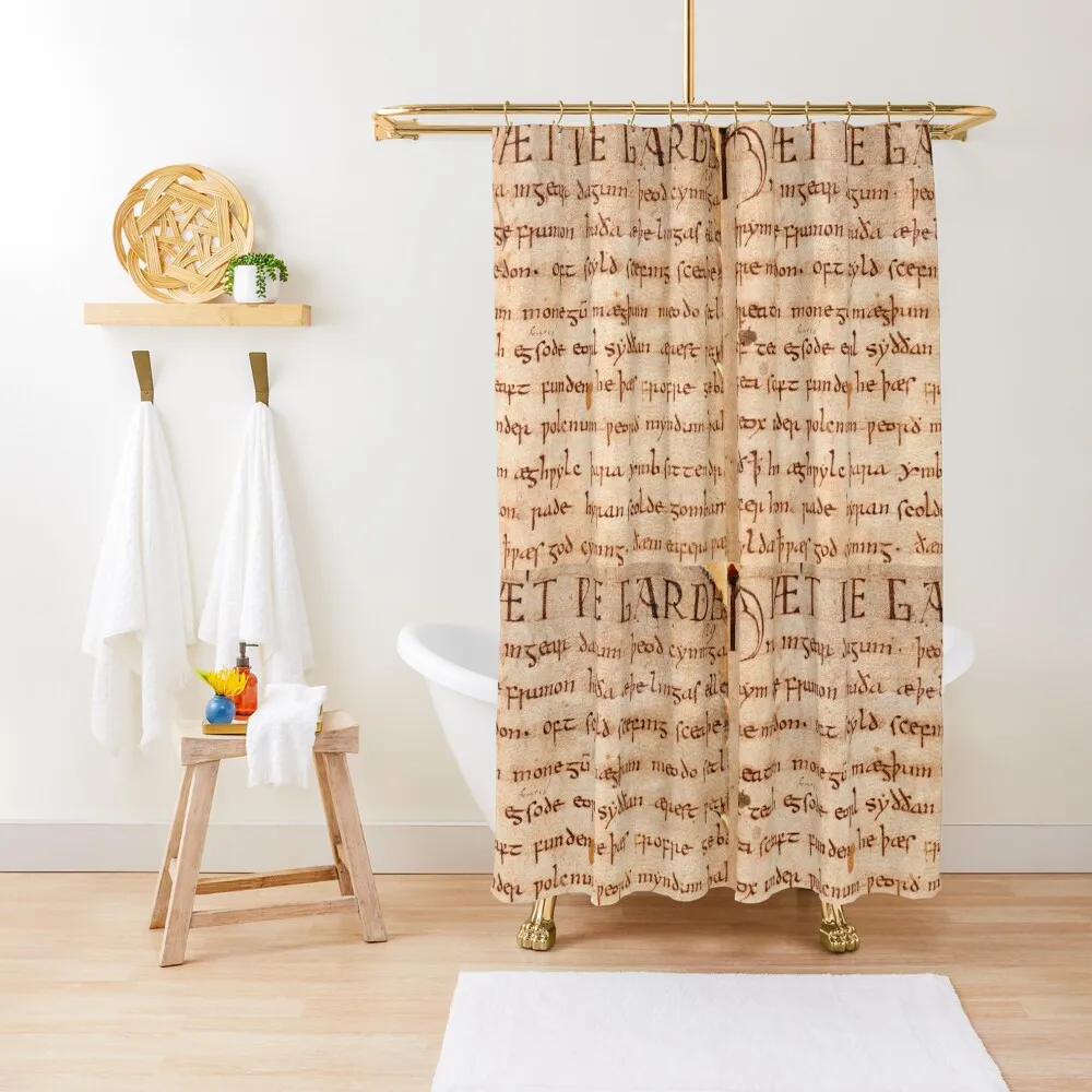 Beowulf's oldest known written copy. Shower Curtain For Bathrooms Bathtub Curtain
Beowulf's oldest known written copy. Shower Curtain For Bathrooms Bathtub Curtain
