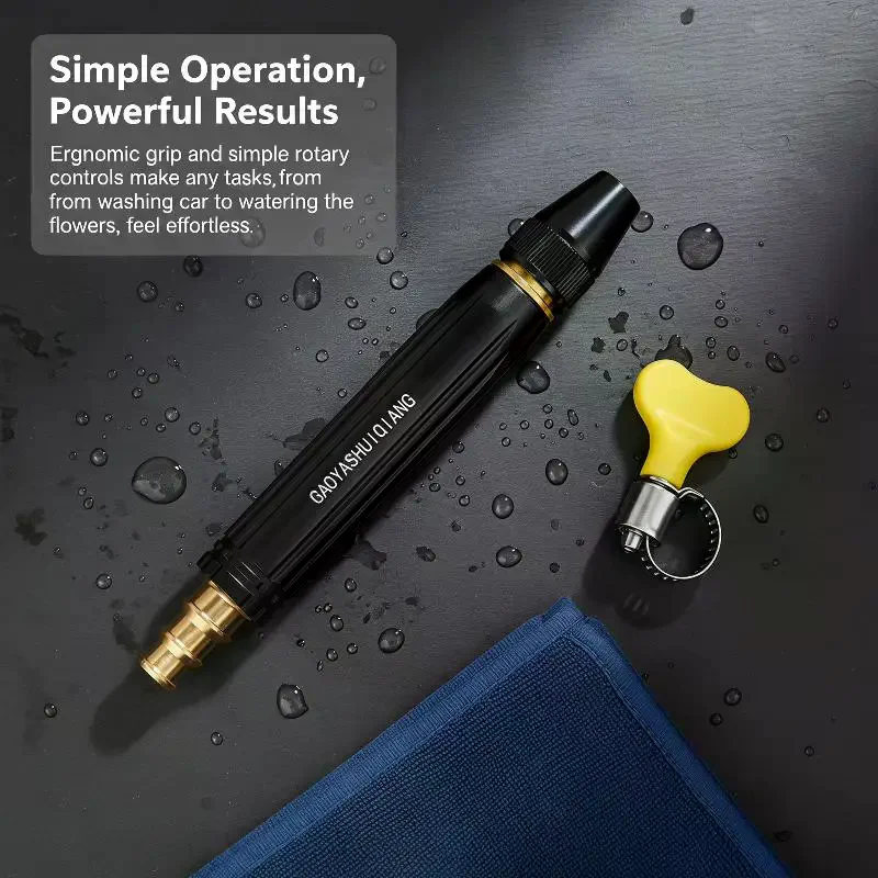 Black High-Pressure Water Adjustable Nozzle For Household Car Wash Watering Pipe Car Wash
Black High-Pressure Water Adjustable Nozzle For Household Car Wash Watering Pipe Car Wash