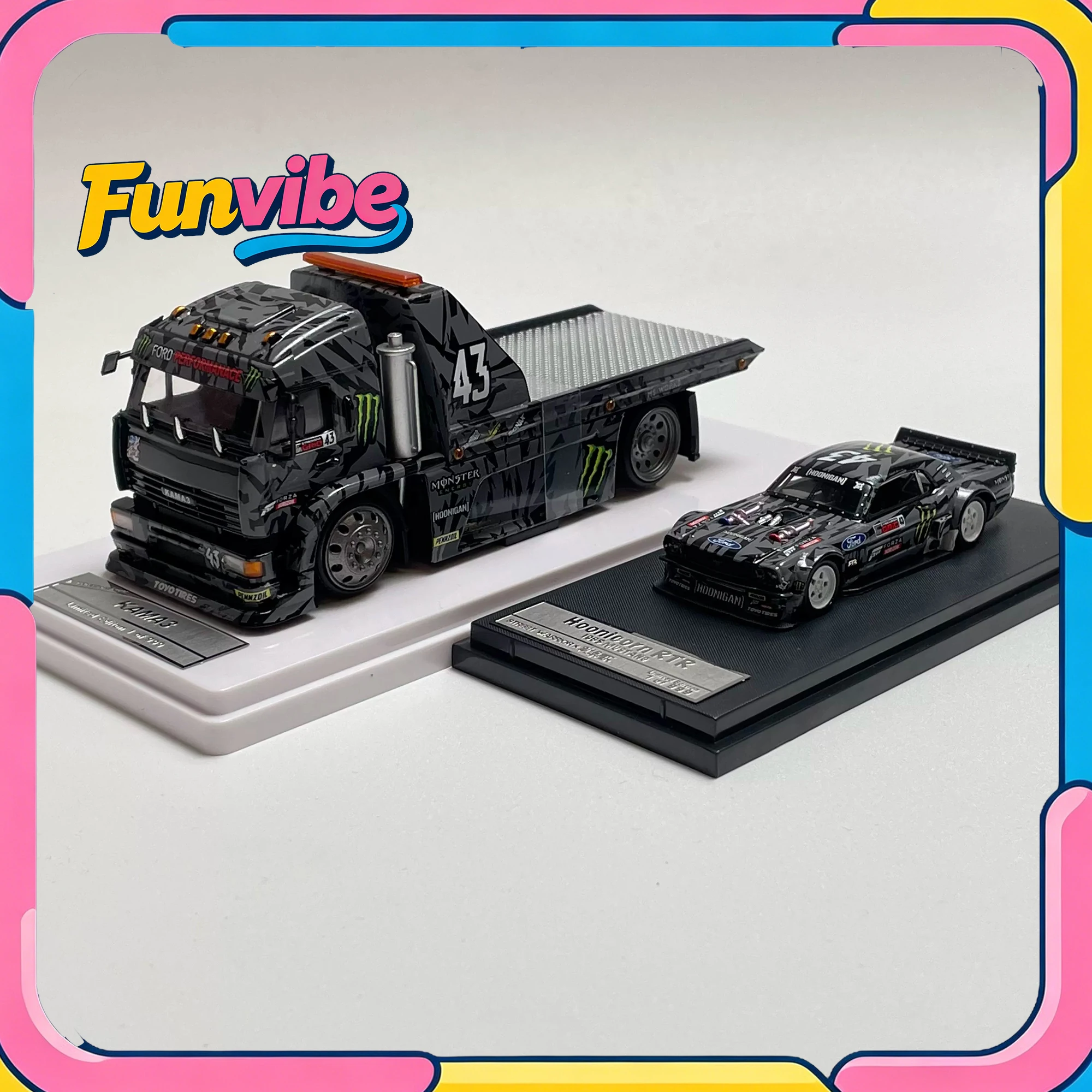 SW 1/64 Ford Mustang Hoonicorn RTR & KAMAZ Modified Tow Truck Alloy Diecast Car Model Simulation Colelcction Cars Toys Boy Gift
SW 1/64 Ford Mustang Hoonicorn RTR & KAMAZ Modified Tow Truck Alloy Diecast Car Model Simulation Colelcction Cars Toys Boy Gift
