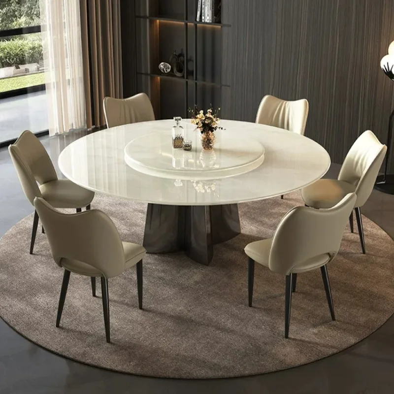 Modern Round Dining Table Turntable Multifunctional Luxury Design Dining Tables 6 Chairs Hospitality Farmhouse Kitchen Furniture
Modern Round Dining Table Turntable Multifunctional Luxury Design Dining Tables 6 Chairs Hospitality Farmhouse Kitchen Furniture