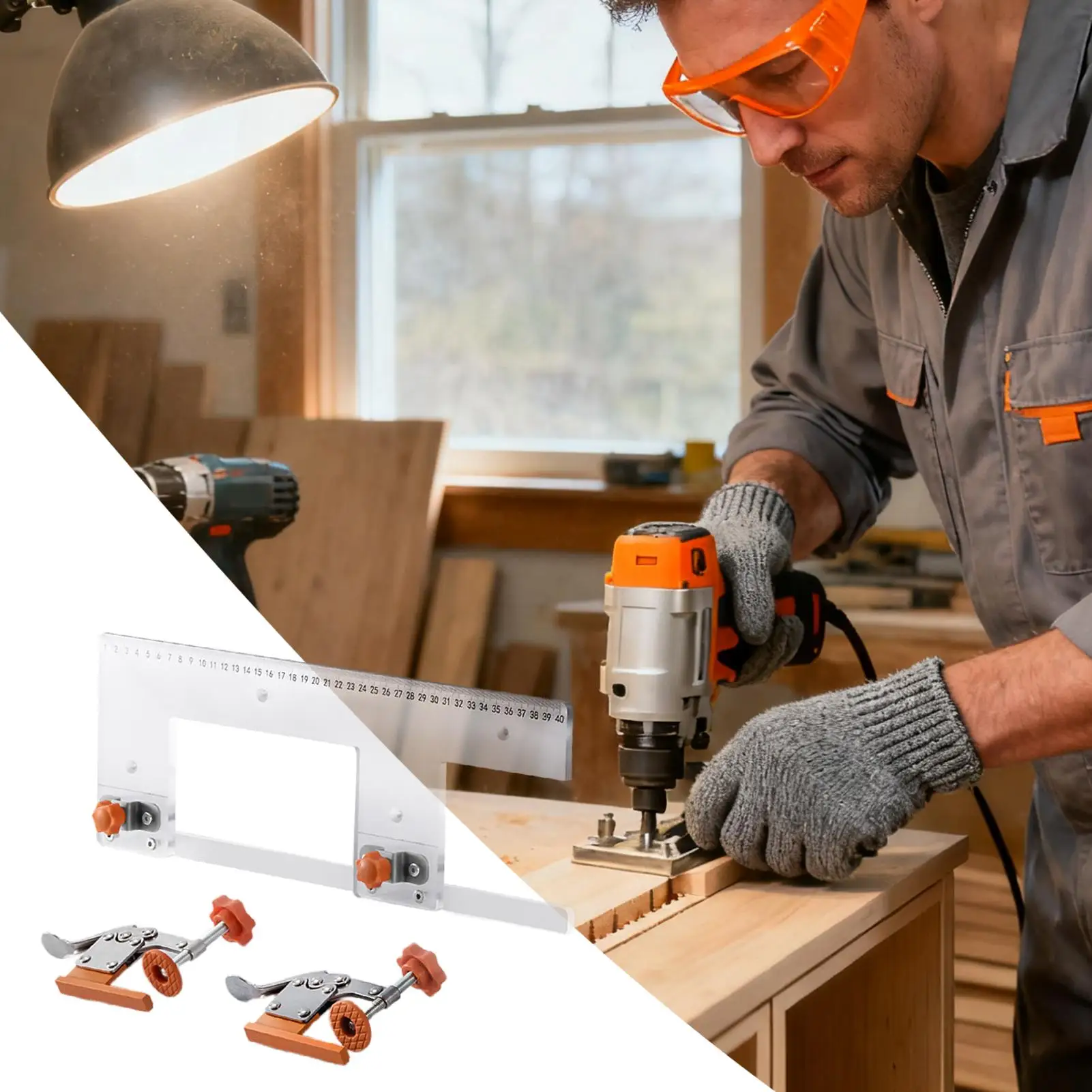 Woodworking Slotting Mold Anti-Slip Cabinet Door Woodworking Auxiliary Tool For Professional Cabinet Makers Furniture
Woodworking Slotting Mold Anti-Slip Cabinet Door Woodworking Auxiliary Tool For Professional Cabinet Makers Furniture