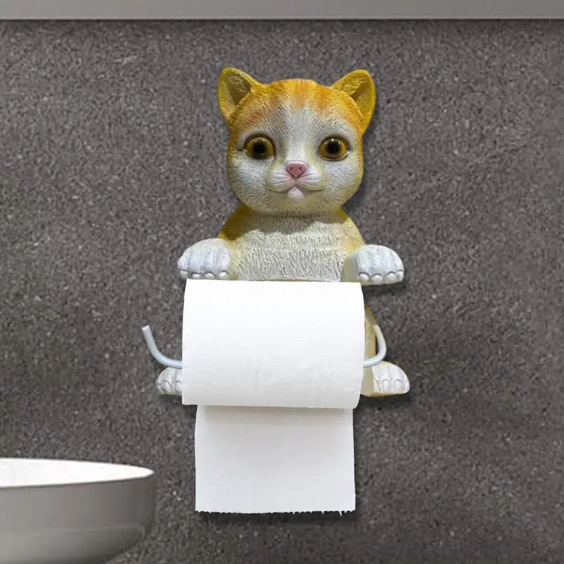 Cat Toilet Paper Holder Cat Toilet Tissue Holder Wall Mounted Roll Rack Cute Dispenser for Dorm Home RV Restroom Travel Kitchen
Cat Toilet Paper Holder Cat Toilet Tissue Holder Wall Mounted Roll Rack Cute Dispenser for Dorm Home RV Restroom Travel Kitchen