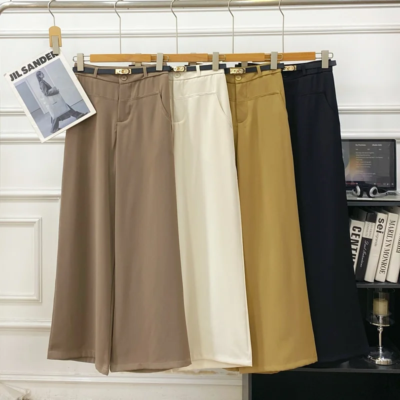 High Waist Wide Leg Pants Women's Chic mat Sle Casual Long Trousers Spring Summer Korean Version Versatile Slimming
High Waist Wide Leg Pants Women's Chic mat Sle Casual Long Trousers Spring Summer Korean Version Versatile Slimming