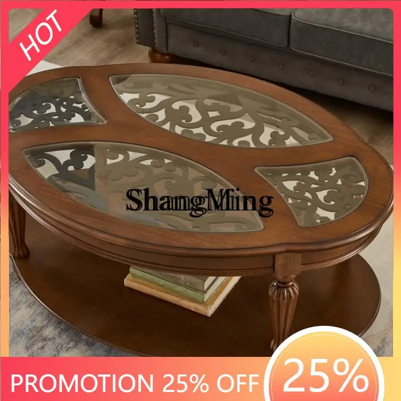 CL oval coffee table Chinese round glass tea coffee table living room simple corner table
CL oval coffee table Chinese round glass tea coffee table living room simple corner table