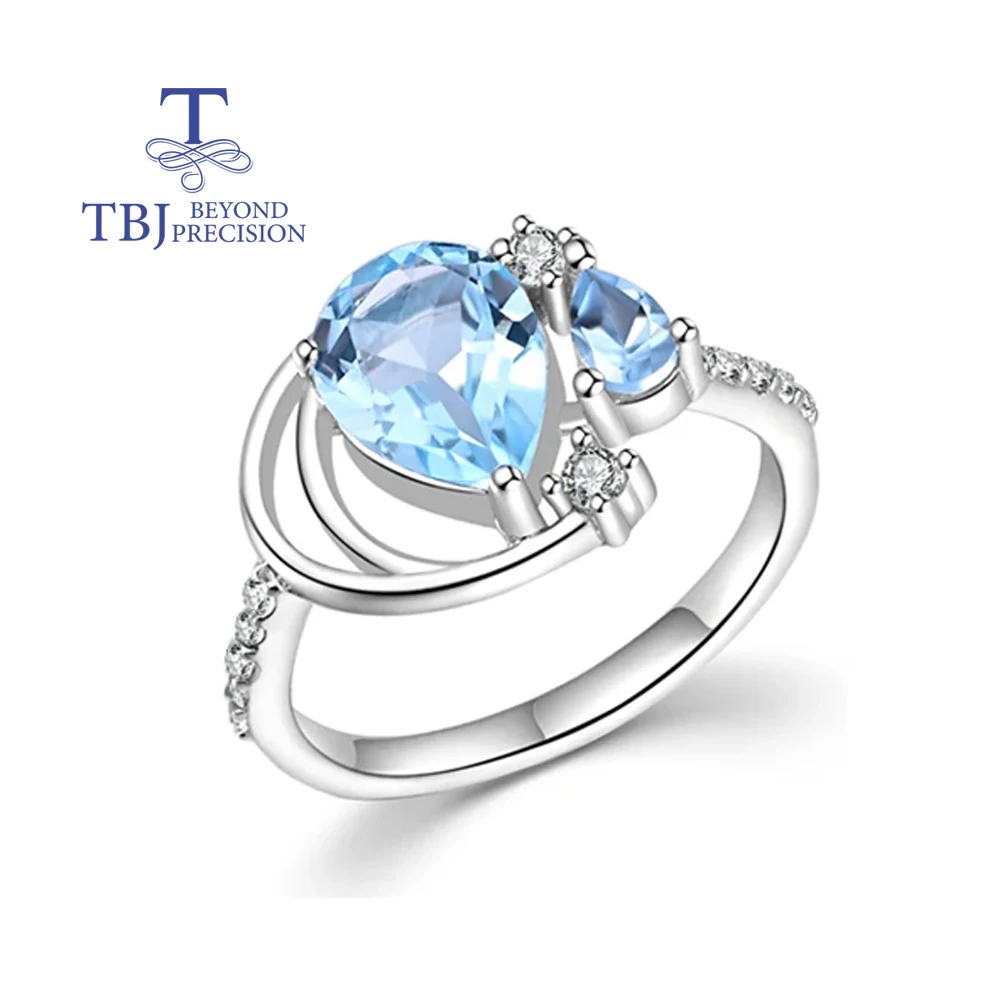 Natural Sky Blue Topaz Ring for Women 925 Sterling Silver Gemstone Jewelry Elegant Anniversary Engagement Accessory
Natural Sky Blue Topaz Ring for Women 925 Sterling Silver Gemstone Jewelry Elegant Anniversary Engagement Accessory