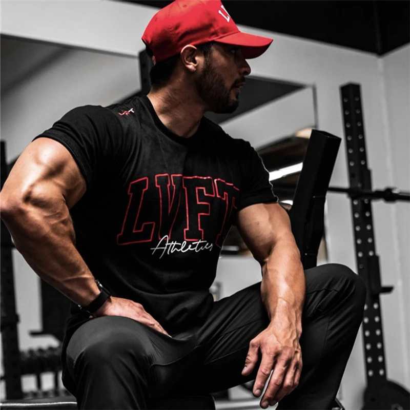 2023 New Summer Men T Shirt Gym Fitness Bodybuilding Letter Print Workout Short Sleeve Cotton Clothing Brand Male Tee T-Shirts
2023 New Summer Men T Shirt Gym Fitness Bodybuilding Letter Print Workout Short Sleeve Cotton Clothing Brand Male Tee T-Shirts