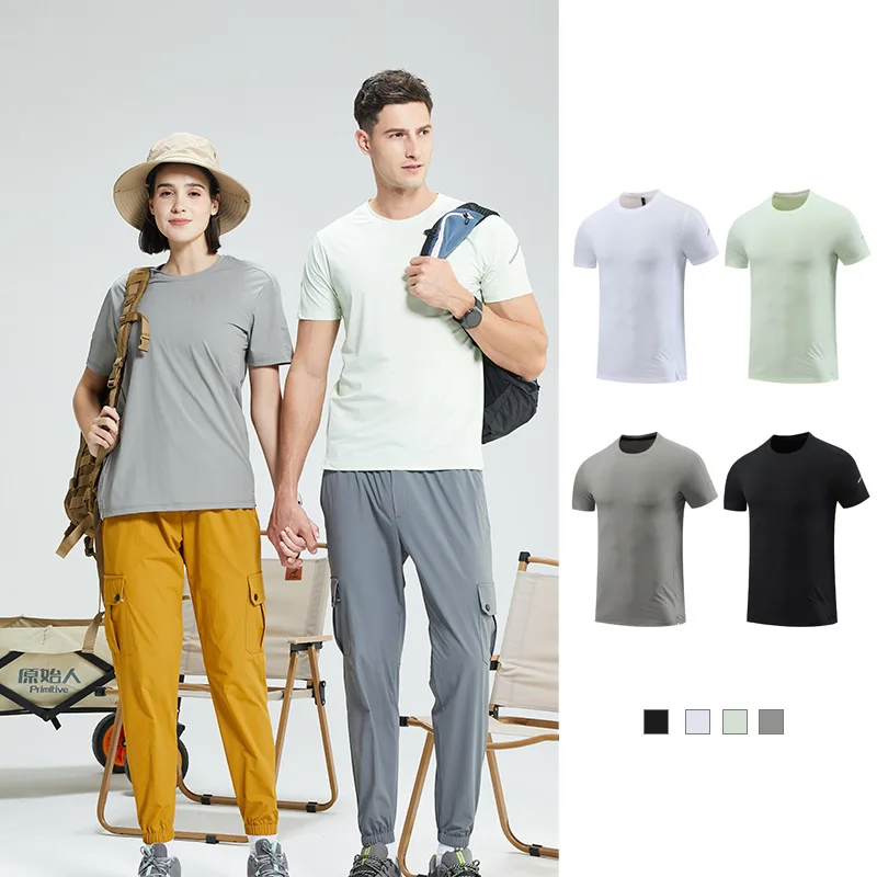 Elastic grid quick-drying round neck short-sleeved outdoor sunscreen breathable fitness running basketball top t shirts
Elastic grid quick-drying round neck short-sleeved outdoor sunscreen breathable fitness running basketball top t shirts