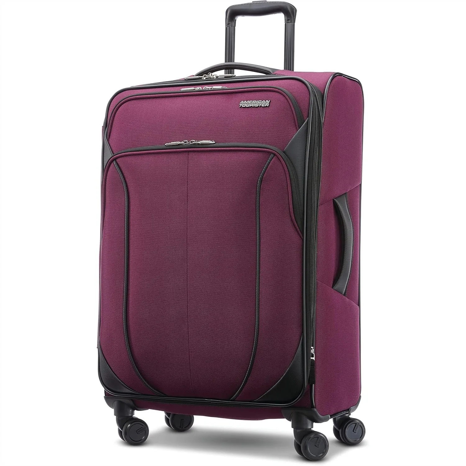 Expandable Softside Luggage with Spinner Wheels, 24 Inch Medium Suitcase for 3-5 Day Trips, Purple Orchid
Expandable Softside Luggage with Spinner Wheels, 24 Inch Medium Suitcase for 3-5 Day Trips, Purple Orchid