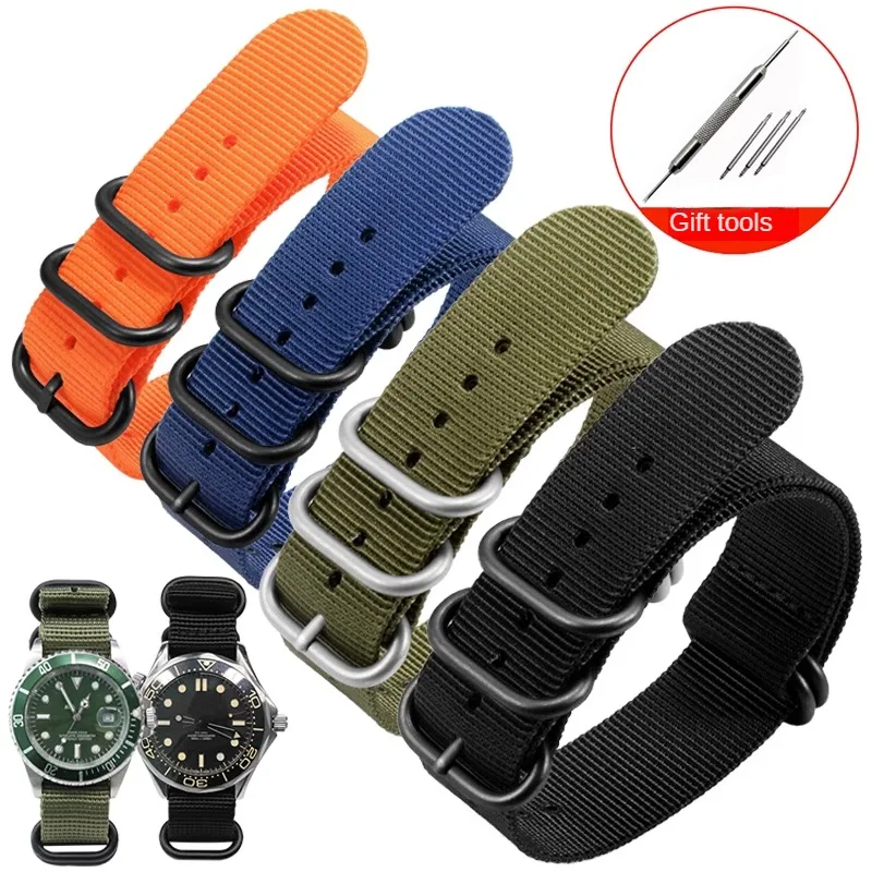 Universal Nylon Watch Band With 18/20/22/24/26mm Flat Straight Interface Canvas Bracelet
Universal Nylon Watch Band With 18/20/22/24/26mm Flat Straight Interface Canvas Bracelet