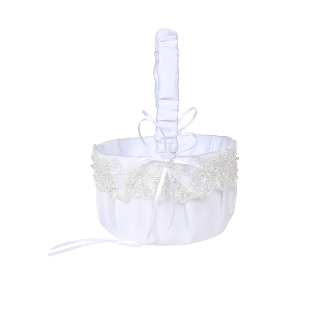 Lace Flower Basket Elegant Wedding Baskets Girls Western Style Romantic Decorations Reusable Petals Storage Carry
Lace Flower Basket Elegant Wedding Baskets Girls Western Style Romantic Decorations Reusable Petals Storage Carry