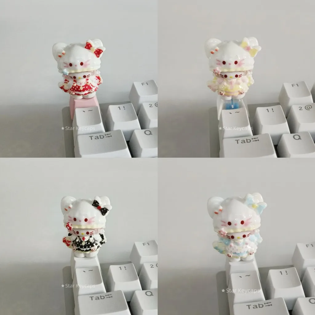 Keycaps Cherry Profile R4 Cute 3D Cartoon Hello KT Key Caps Cross Axis Mechanical Keyboard ESC Keycap PC Accessories Gift
Keycaps Cherry Profile R4 Cute 3D Cartoon Hello KT Key Caps Cross Axis Mechanical Keyboard ESC Keycap PC Accessories Gift