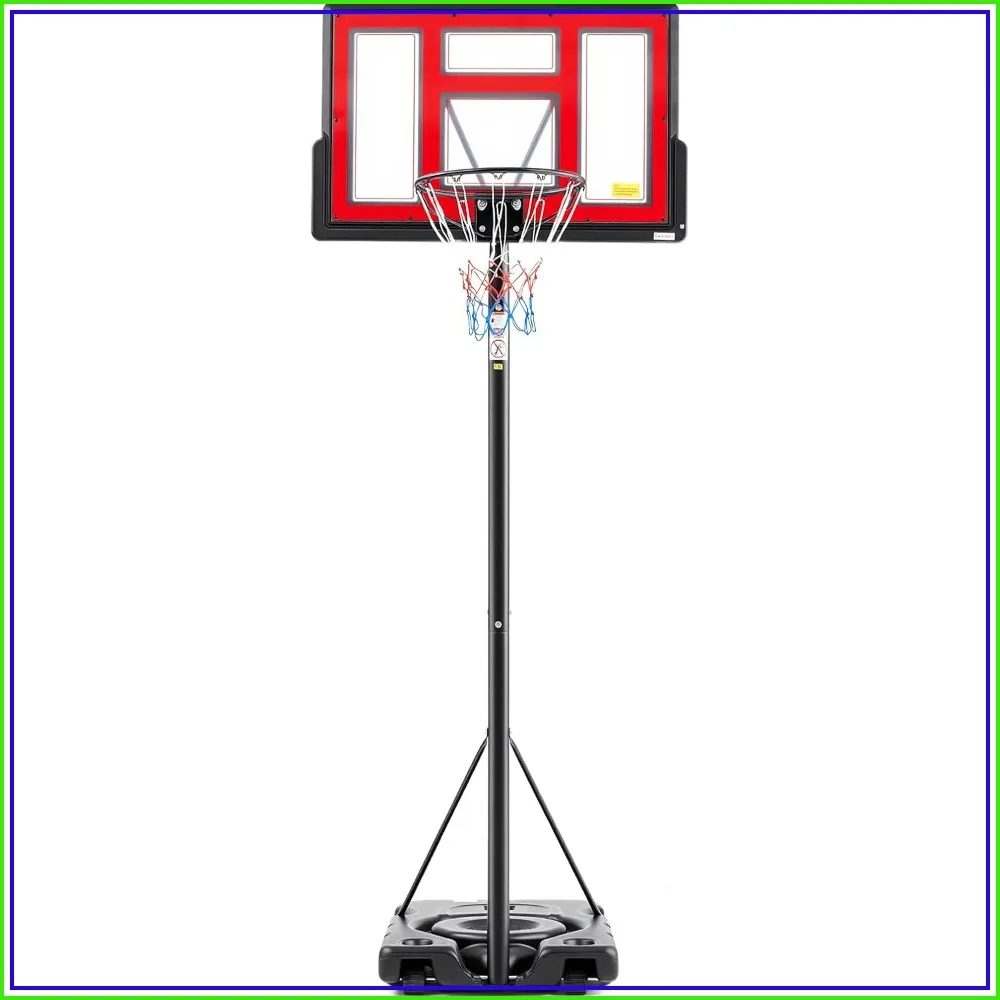Adjustable Basketball Hoop 6.1-10ft, 44in Shatterproof Backboard, Shock Absorbent Rim, Fillable Base with Wheels, Outdoor Portable
Adjustable Basketball Hoop 6.1-10ft, 44in Shatterproof Backboard, Shock Absorbent Rim, Fillable Base with Wheels, Outdoor Portable