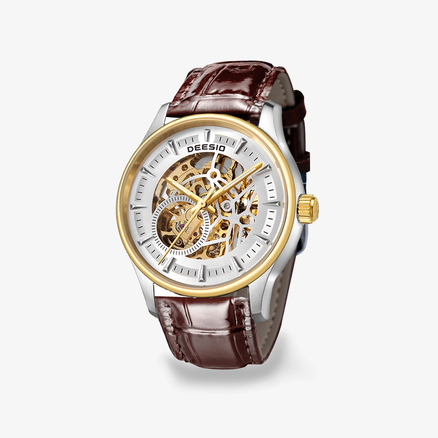 Deesio N88B-P Men's Automatic Skeleton Watch 40mm Sapphire Stainless Steel Hollow Dial Cowhide Leather Strap Business Wristwatch
Deesio N88B-P Men's Automatic Skeleton Watch 40mm Sapphire Stainless Steel Hollow Dial Cowhide Leather Strap Business Wristwatch