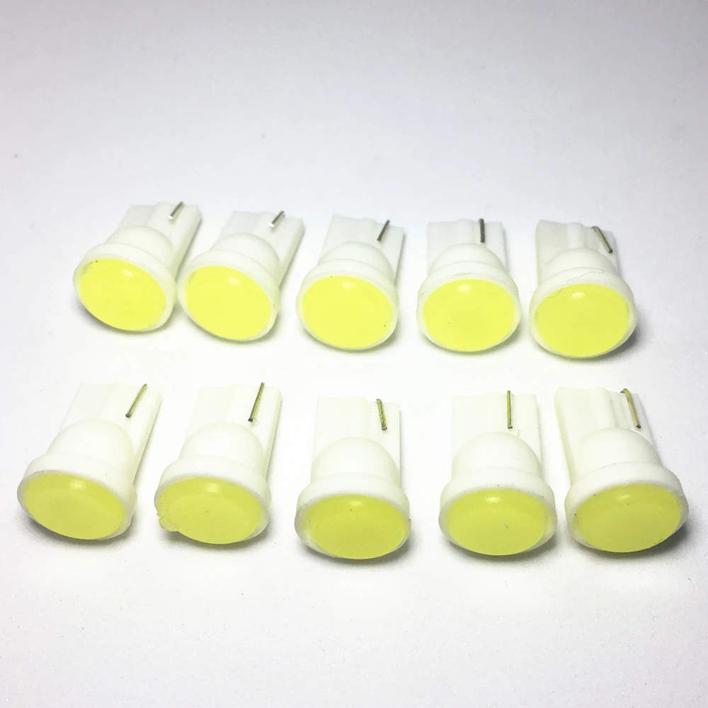 10pc T10 W5W led Car White Trunk light Wedge Side Bulb Car led Ceramic License plate lamp 194 168 COB LED parking lights 12V
10pc T10 W5W led Car White Trunk light Wedge Side Bulb Car led Ceramic License plate lamp 194 168 COB LED parking lights 12V