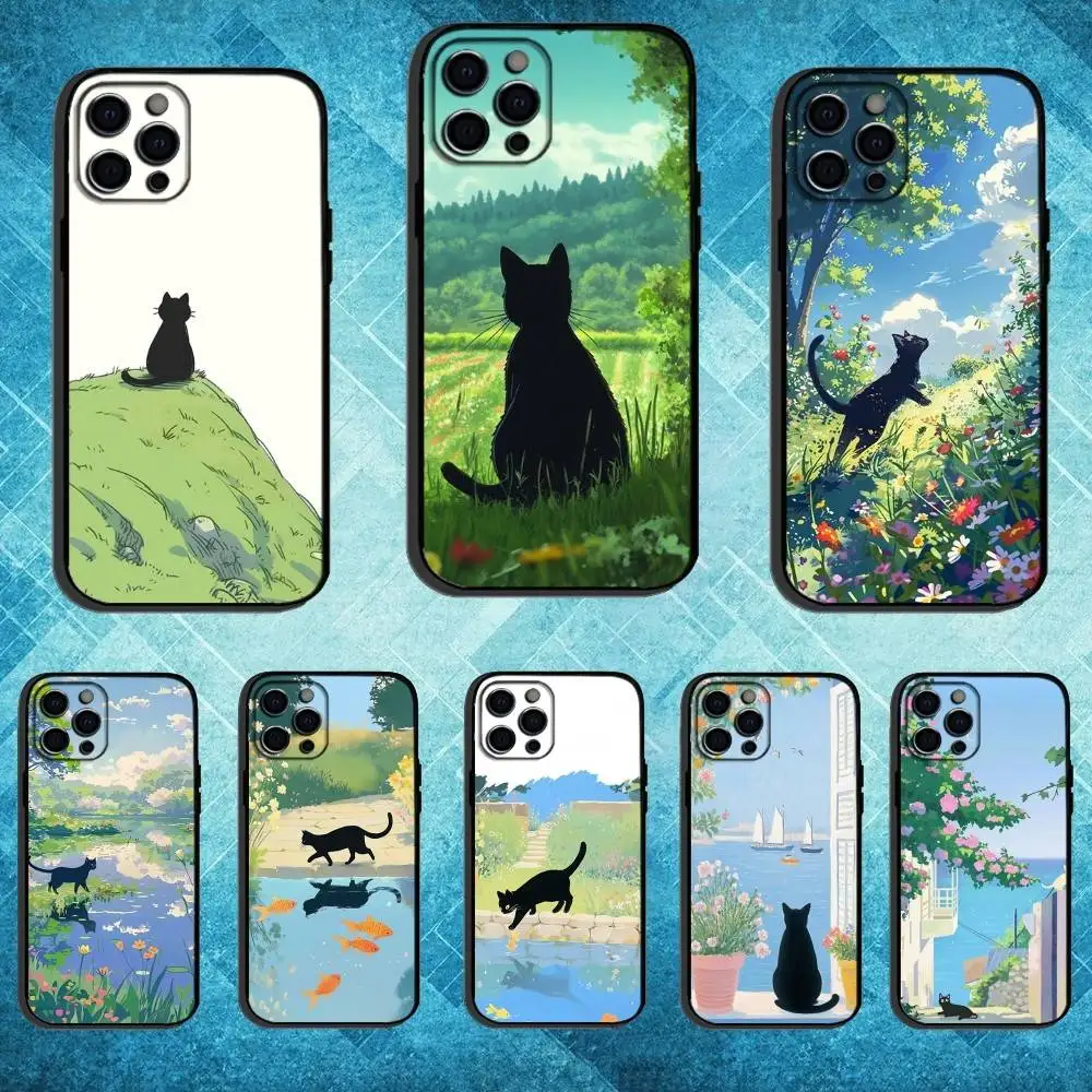 Summer and the Black Cat Phone Case For iPhone17,16,15,14,13,12,11 Plus,Pro Max Soft Black Cover
Summer and the Black Cat Phone Case For iPhone17,16,15,14,13,12,11 Plus,Pro Max Soft Black Cover