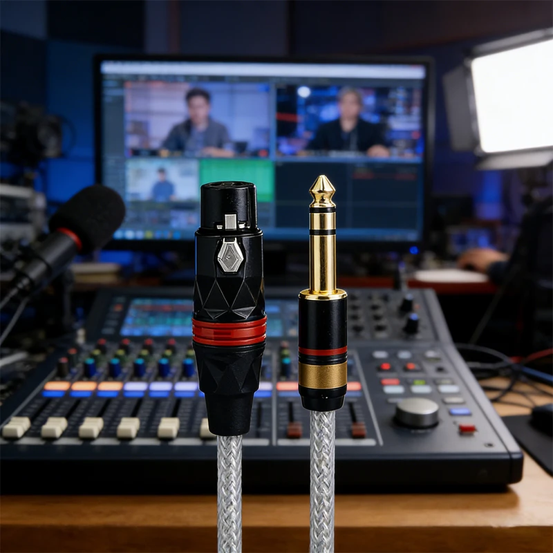 XLR to 6.35mm Audio Cable Microphone Balanced Analog Audio Cord for Electronic Guitar Mixer Amplifiers AUX 6.5mm to XLR Female
XLR to 6.35mm Audio Cable Microphone Balanced Analog Audio Cord for Electronic Guitar Mixer Amplifiers AUX 6.5mm to XLR Female