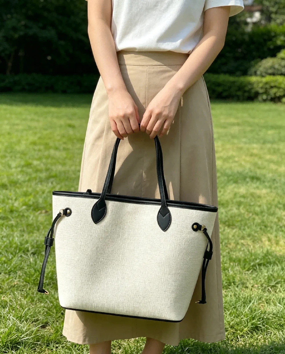 Minimalist Off White Canvas Tote Bag for Women Spacious Shoulder Purse with Leather Trim for Work and Weekend
Minimalist Off White Canvas Tote Bag for Women Spacious Shoulder Purse with Leather Trim for Work and Weekend