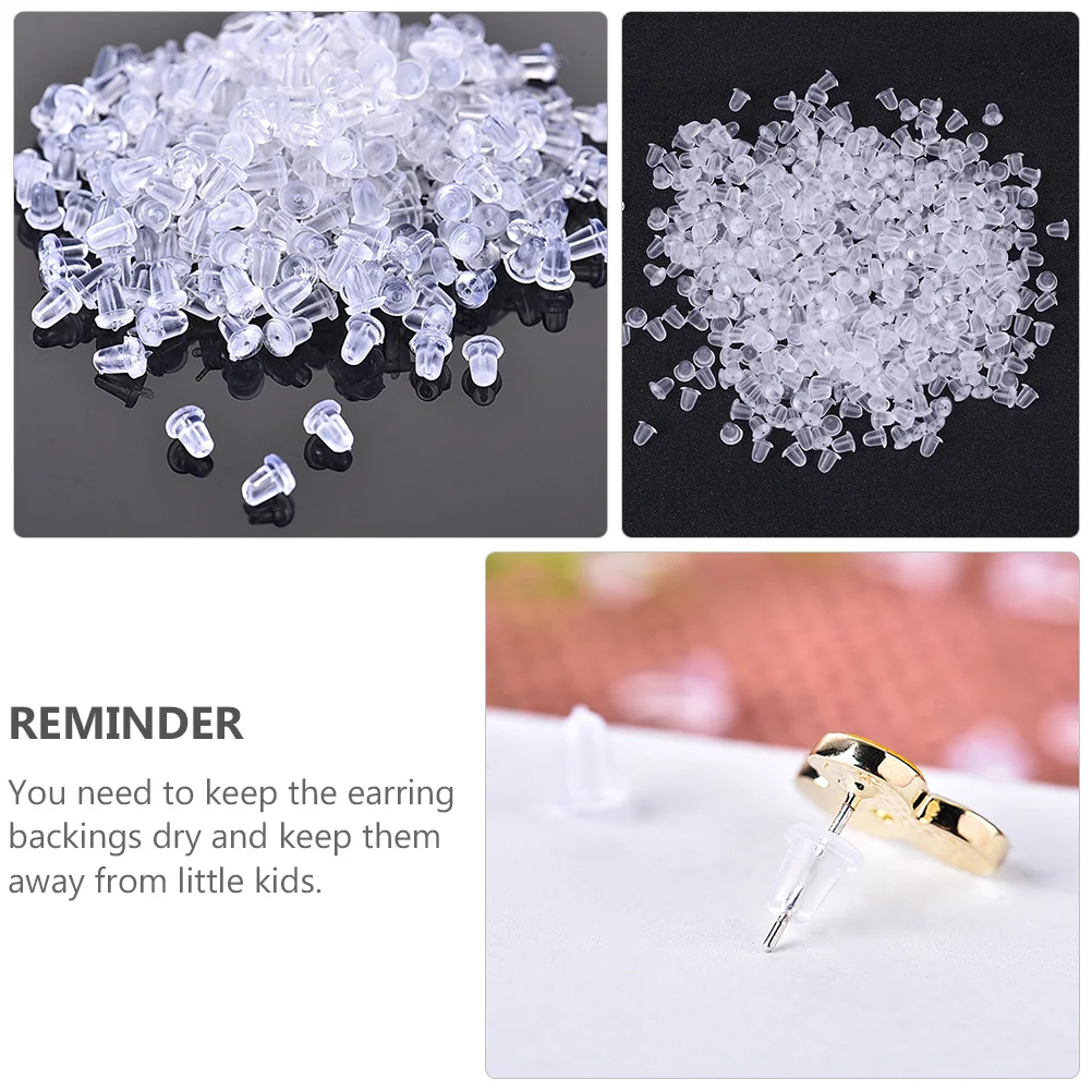 8000Pcs Transparent Silicone Earring Back Stoppers Clear Earring Stopper Replacement Accessories for DIY Earrings Earhole
8000Pcs Transparent Silicone Earring Back Stoppers Clear Earring Stopper Replacement Accessories for DIY Earrings Earhole