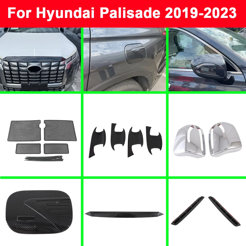 For Hyundai Palisade 2019 2020 2021 2022 2023 Front Trim Grille Net Cover Door Handle Bowl Frame Mirror Fuel Fog Light Fender
For Hyundai Palisade 2019 2020 2021 2022 2023 Front Trim Grille Net Cover Door Handle Bowl Frame Mirror Fuel Fog Light Fender