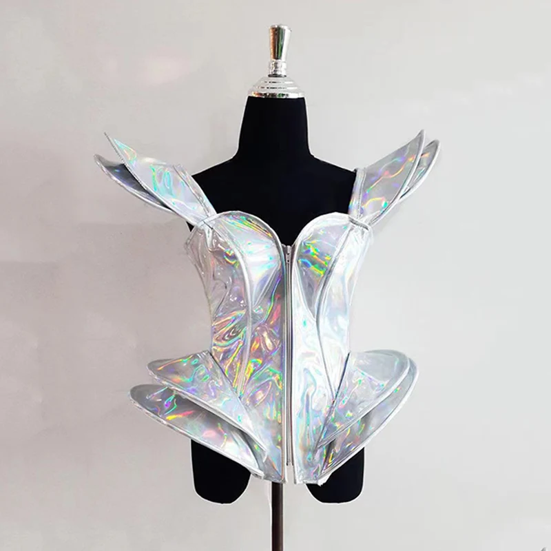 Silver Fly Shoulder Bodysuit Singer Performance Stage Wear Adult Festival Clothing Jazz Dance Clothes Drag Queen Costume VDB6873
Silver Fly Shoulder Bodysuit Singer Performance Stage Wear Adult Festival Clothing Jazz Dance Clothes Drag Queen Costume VDB6873