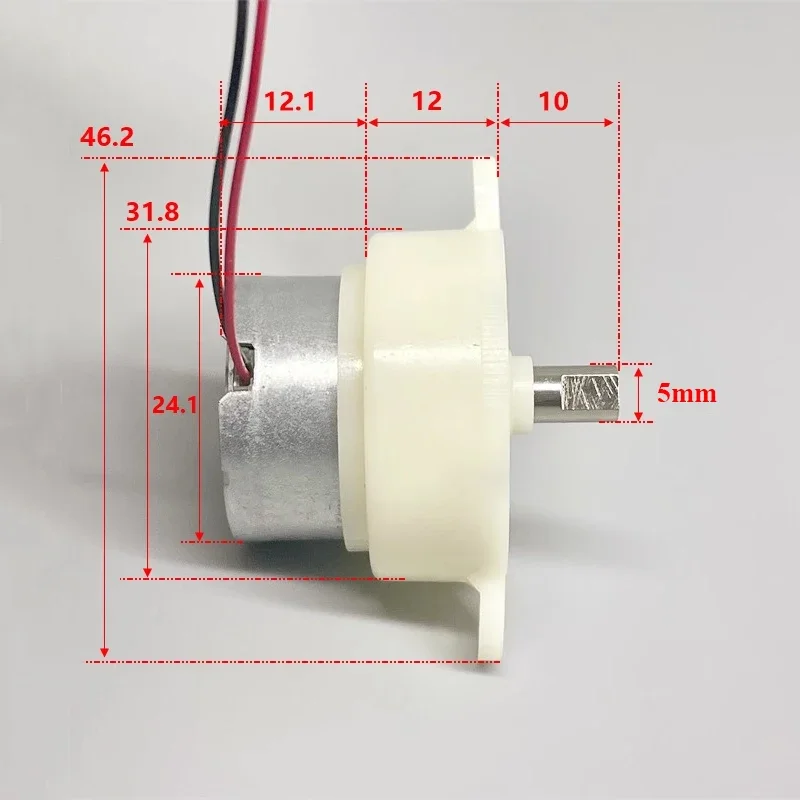Micro 300 Gearbox Gear Motor DC 3V 3.7V 5V 9RPM Slow Speed Mini 32mm Plastic Gear Box Gear Reduction Motor DIY Hobby Toy Model
Micro 300 Gearbox Gear Motor DC 3V 3.7V 5V 9RPM Slow Speed Mini 32mm Plastic Gear Box Gear Reduction Motor DIY Hobby Toy Model