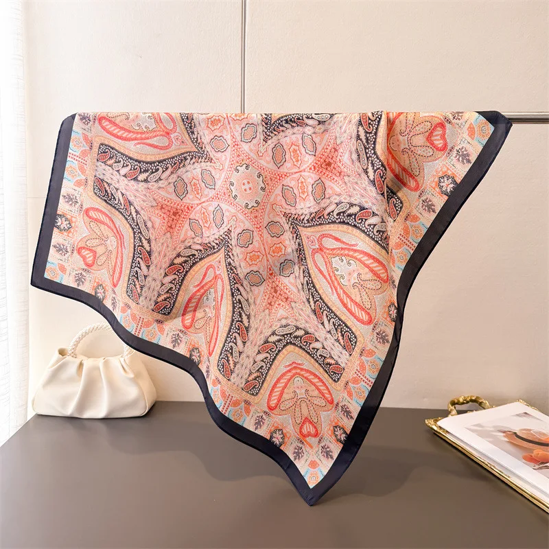 Luxury Cashew Square Scarf Soft Satin Imitation Silk Scarves For Women Bandanas Elegant Hijab Neckerchief Printed Shawl Wraps
Luxury Cashew Square Scarf Soft Satin Imitation Silk Scarves For Women Bandanas Elegant Hijab Neckerchief Printed Shawl Wraps