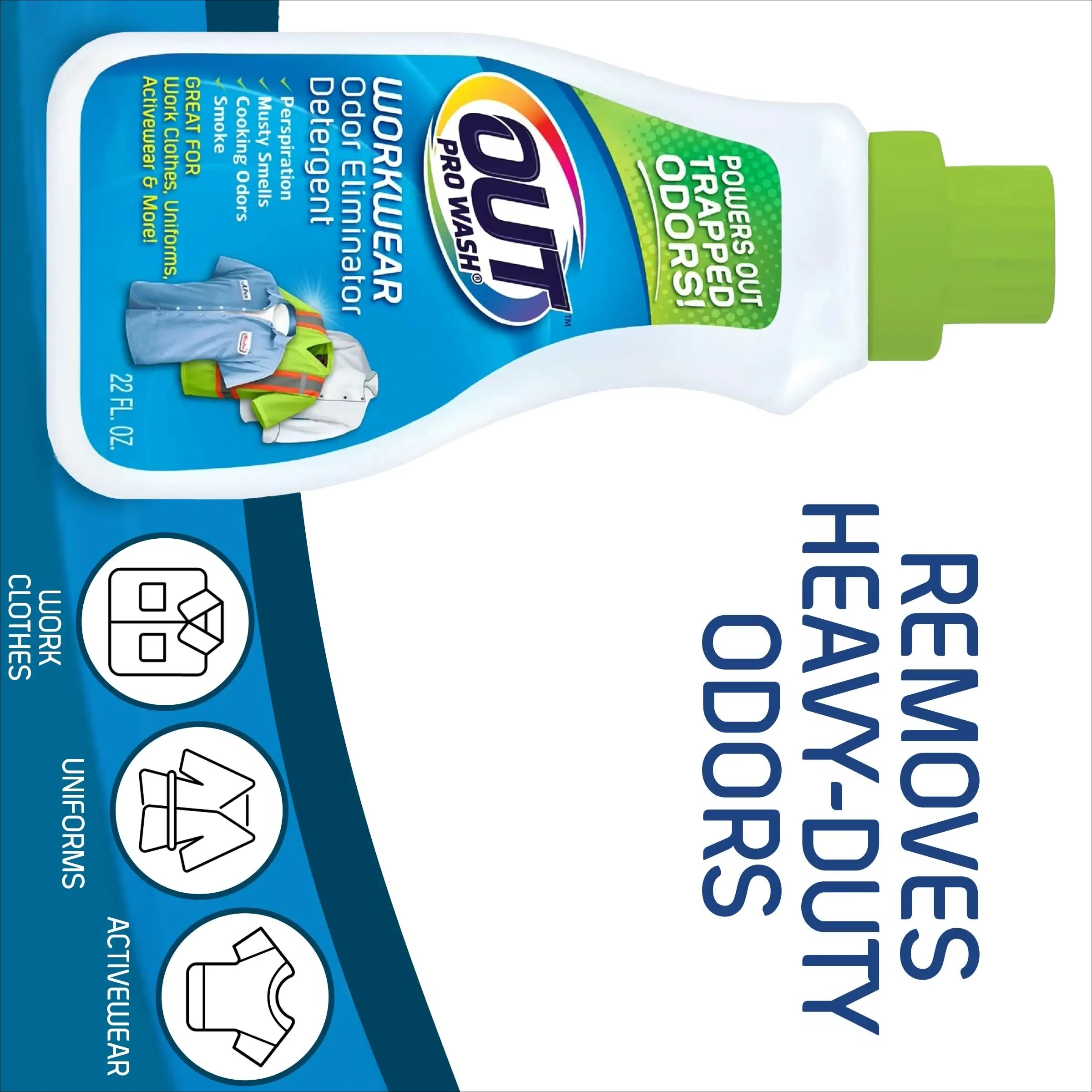 NEW Arrival-Out ProWash Odor Eliminator Laundry Detergent Liquid, Unscented, 22 oz., 1 Count
NEW Arrival-Out ProWash Odor Eliminator Laundry Detergent Liquid, Unscented, 22 oz., 1 Count
